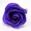 Violet medium rose shaped bath soap flower, part of a set of craft soap flowers.