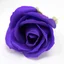 Medium violet rose craft soap flowers on a white background