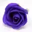 Medium violet craft soap flowers in a delicate rose shape.