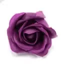 Deep violet medium rose soap flower centerpiece for bathroom soap decor
