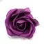 Handmade soap flowers – a medium violet rose candle-crafted from soap.