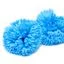 Sky blue craft soap carnations arranged neatly, part of floral soap gifts collection.