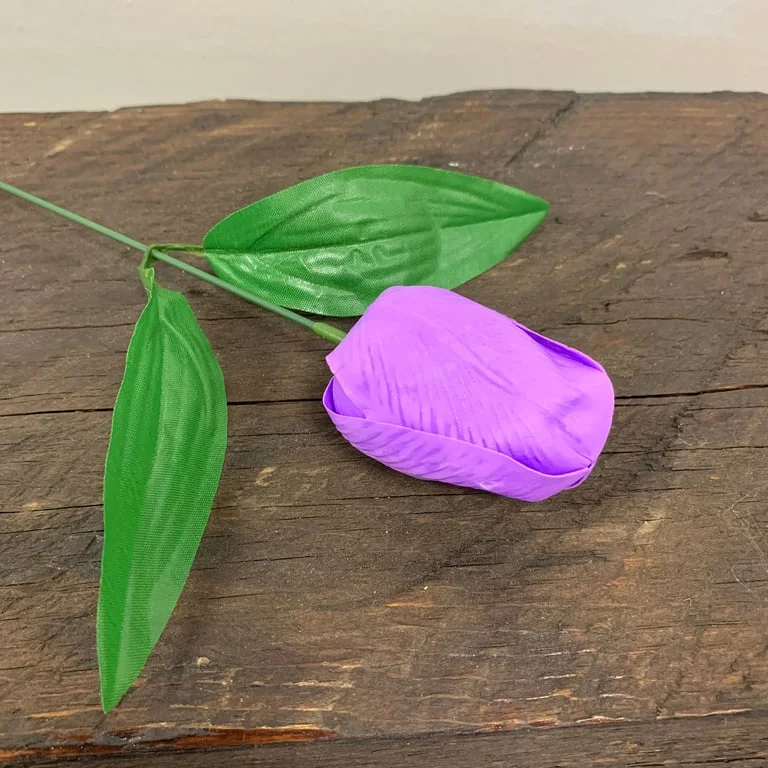 Lavender scented medium tulip soap flower, a soap flower gift