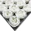 Craft soap flower in white peony shape, ex‑large, delicate petal design.