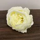 Ivory soap flower peony, extra large, crafted as a decorative blossom.