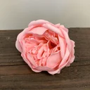 Large pink peony soap flower, crafted soap flower shape.