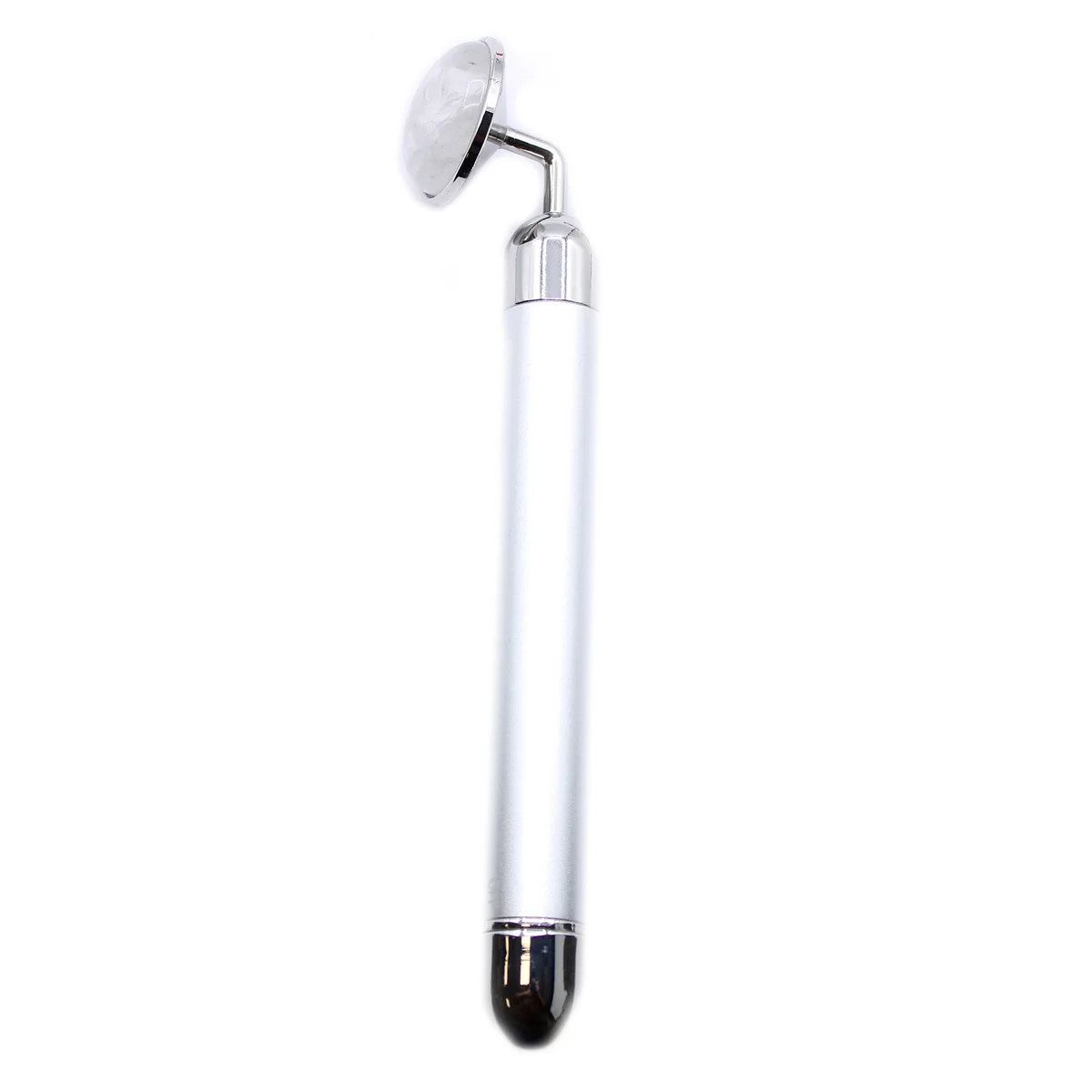 Rock Quartz gemstone vibration pad shown as a decorative gemstone ornament on a white background