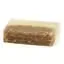 Honey oatmeal soap bar in natural packaging, visible honey glaze and oatmeal flakes, 100g.