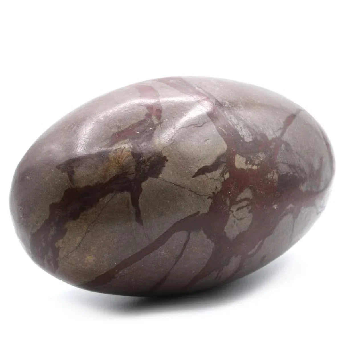 30cm Twelwe Inch Lingam Stone in smooth, polished finish as spiritual stone decor for meditation spaces