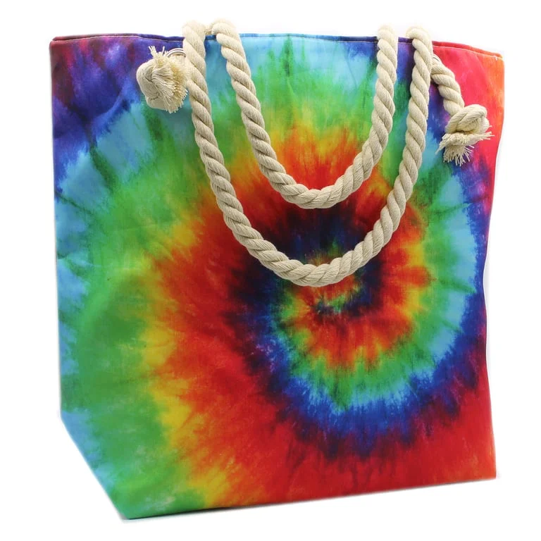 Bright psychedelic splash bag with swirling neon colors, embodying pure energy.