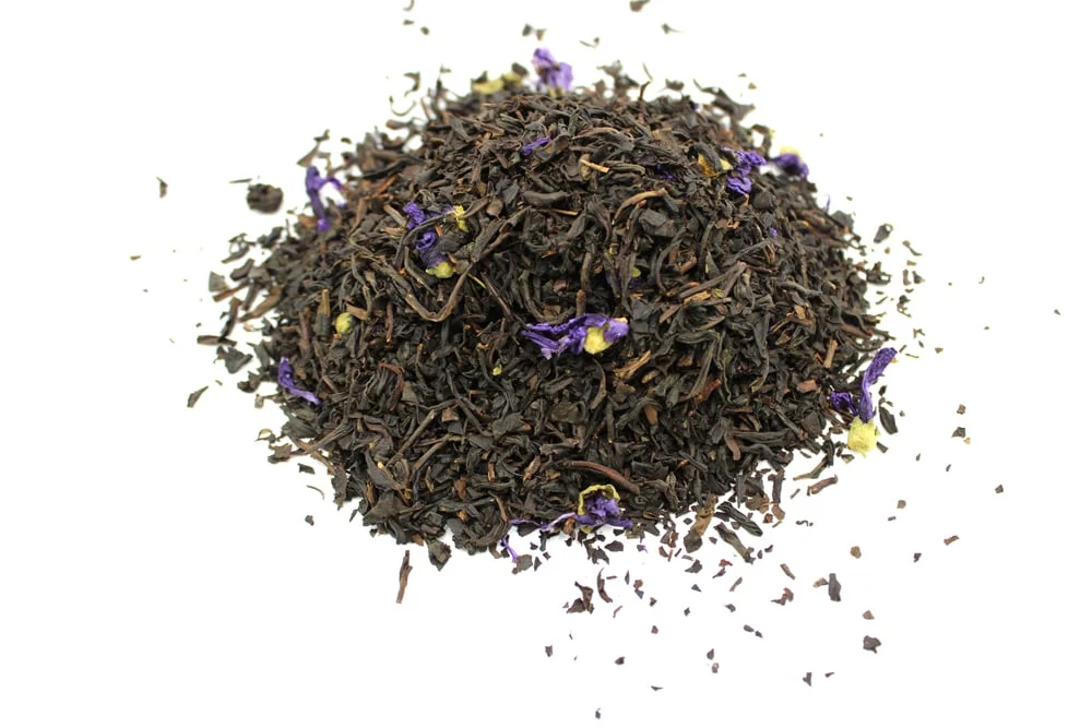 Merlin's Favorite Earl Grey, 50g tea packaging displayed