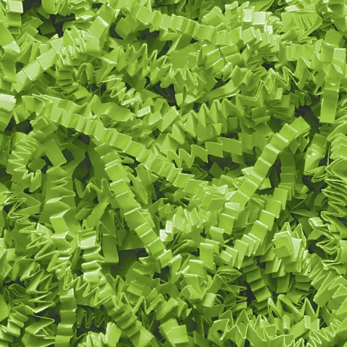 Lime green SizzlePak shredded paper, 1kg bag, UK shredded paper