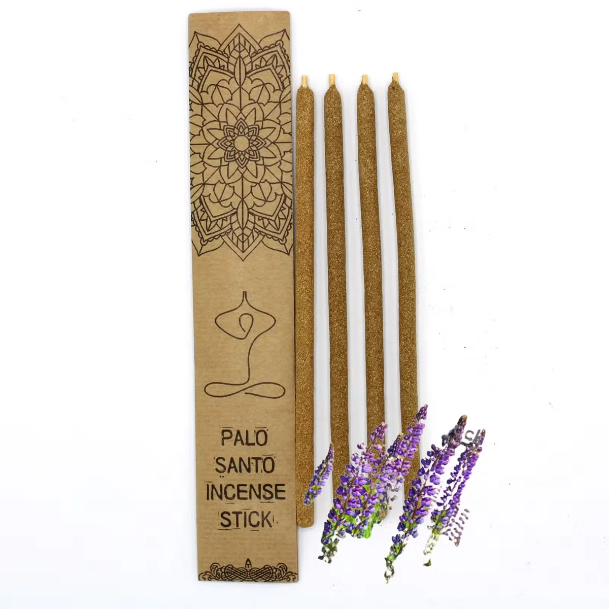 Large Palo Santo natural incense sticks with Chipre scent displayed on a white background