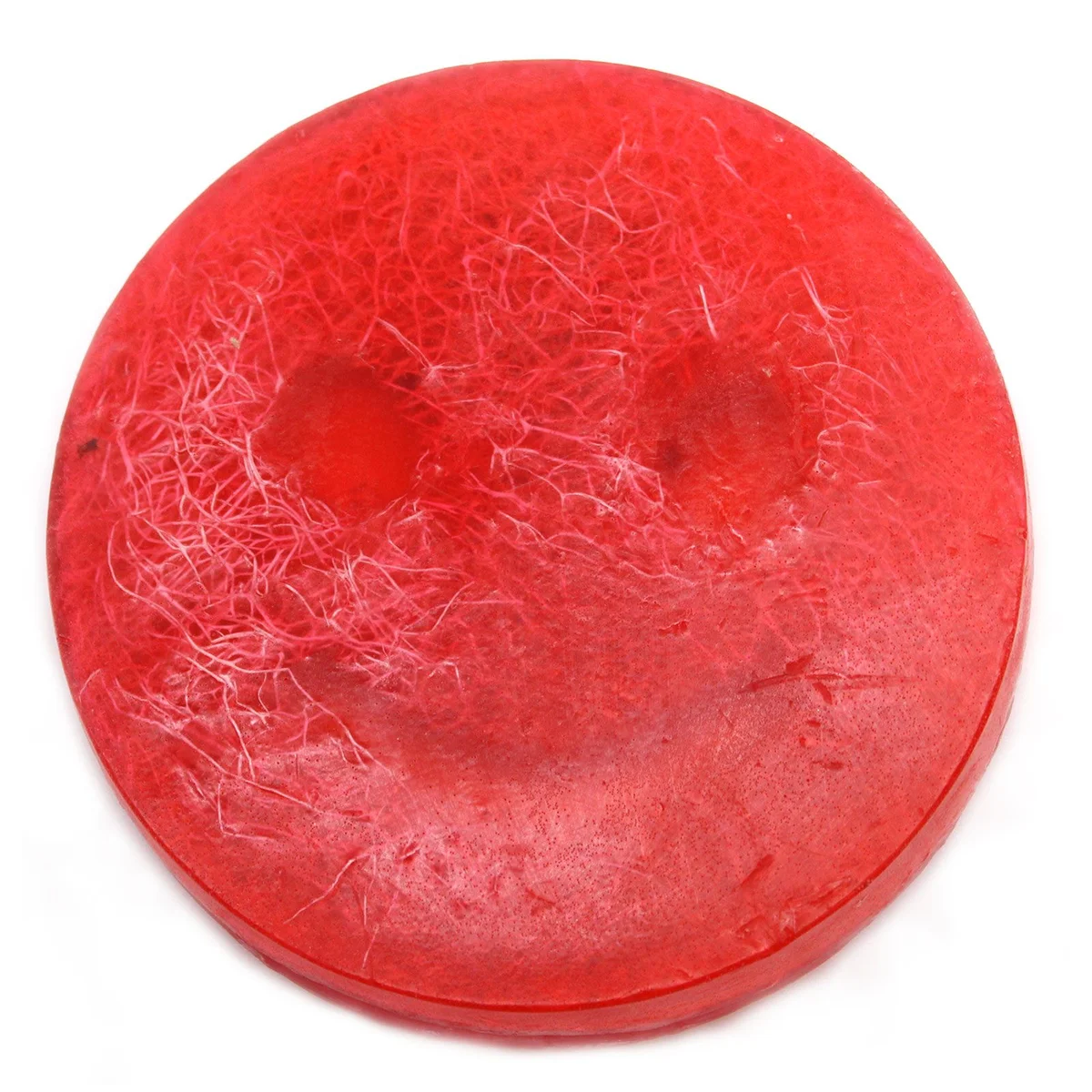 Happy Scrub Soap bar with strawberry and guava design, natural fragrance soap for refreshing cleanse