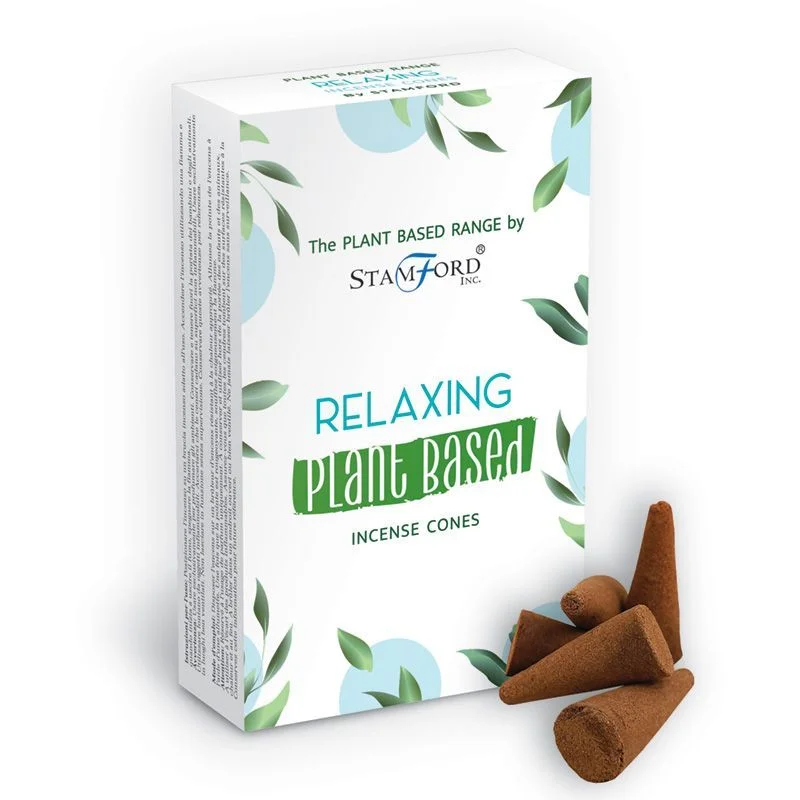 Plant based incense cones arranged on a wooden surface with soft natural lighting, promoting relaxation and calmness