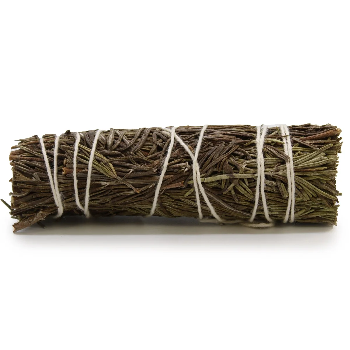 Romero sage smudge stick measuring 10 cm, bundled and tied for cleansing rituals and aromatherapy use