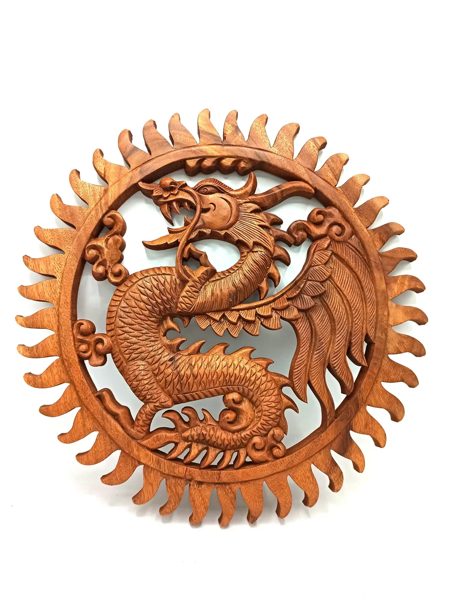 Dragon Panel 40cm featuring detailed dragon design, fantasy wall decoration for home or office display
