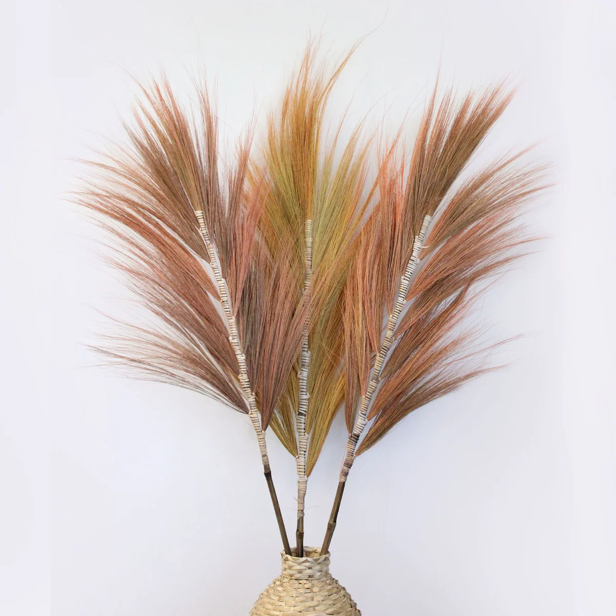 Tall 1.6m Rayung grass coral ornament with lush green leaves, ideal for home or garden decoration