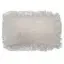 Fringed linen cushion cover 30x50 cm in light neutral weave, hanging with decorative fringe along edges.