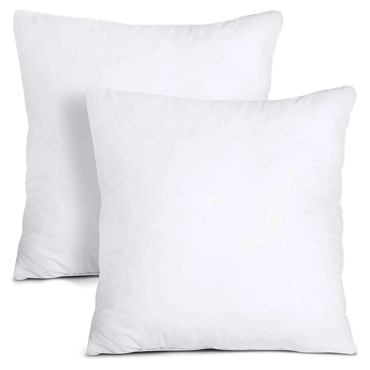 Inner cushion 60x60 cm square shape, white soft filling, 700gm weight, plain design for home use