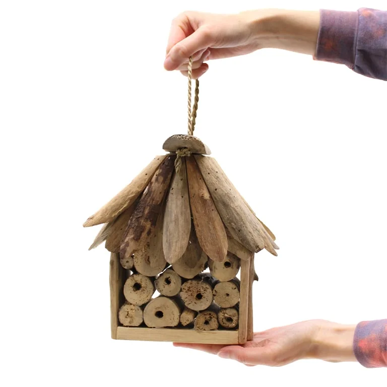 Driftwood bee & insect box, a garden insect house.
