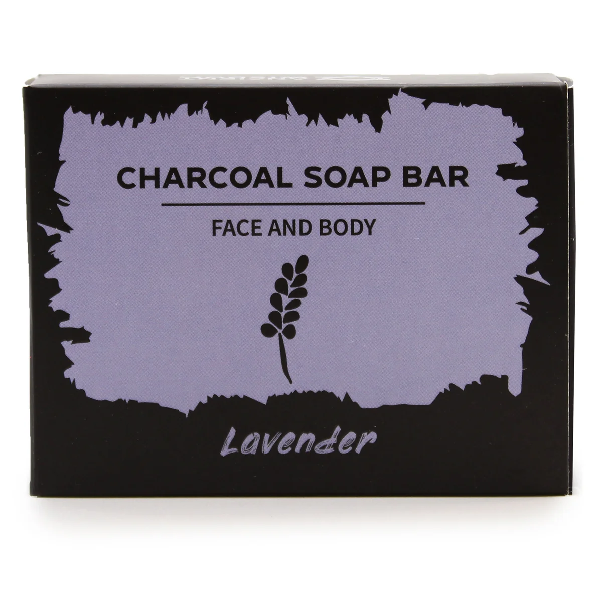 Charcoal soap UK bar, 85g, charcoal colour, lavender scented
