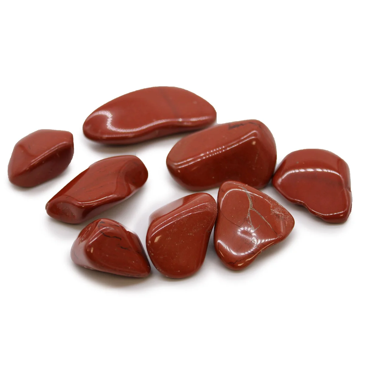 Red jasper tumble stones