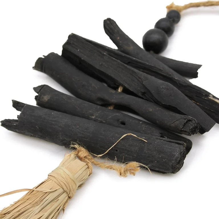 42cm driftwood tassel hanging boho wall hanging