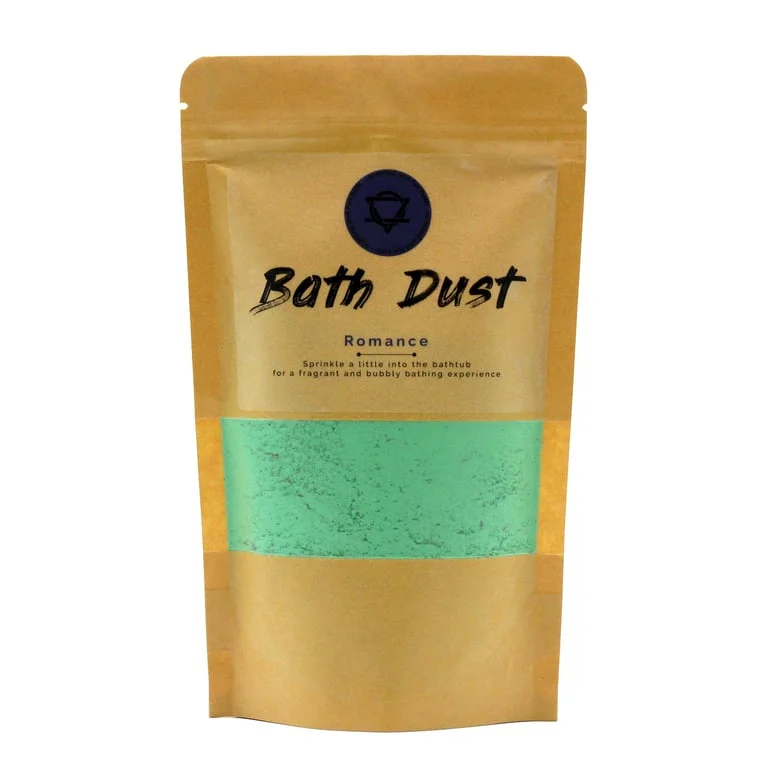Romance Bath Dust 190g packaging.
