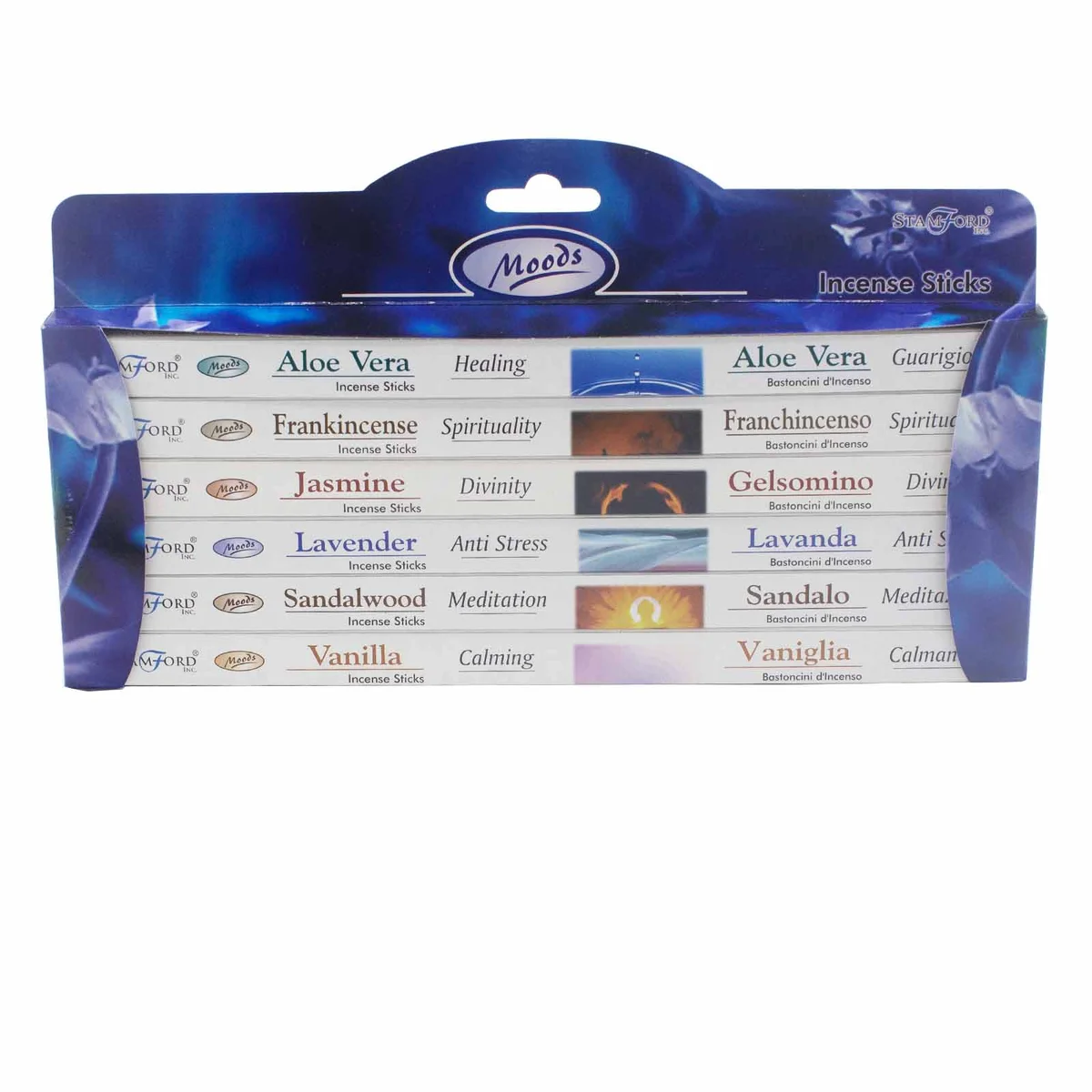 Stamford Moods gift set on display, gift set UK
