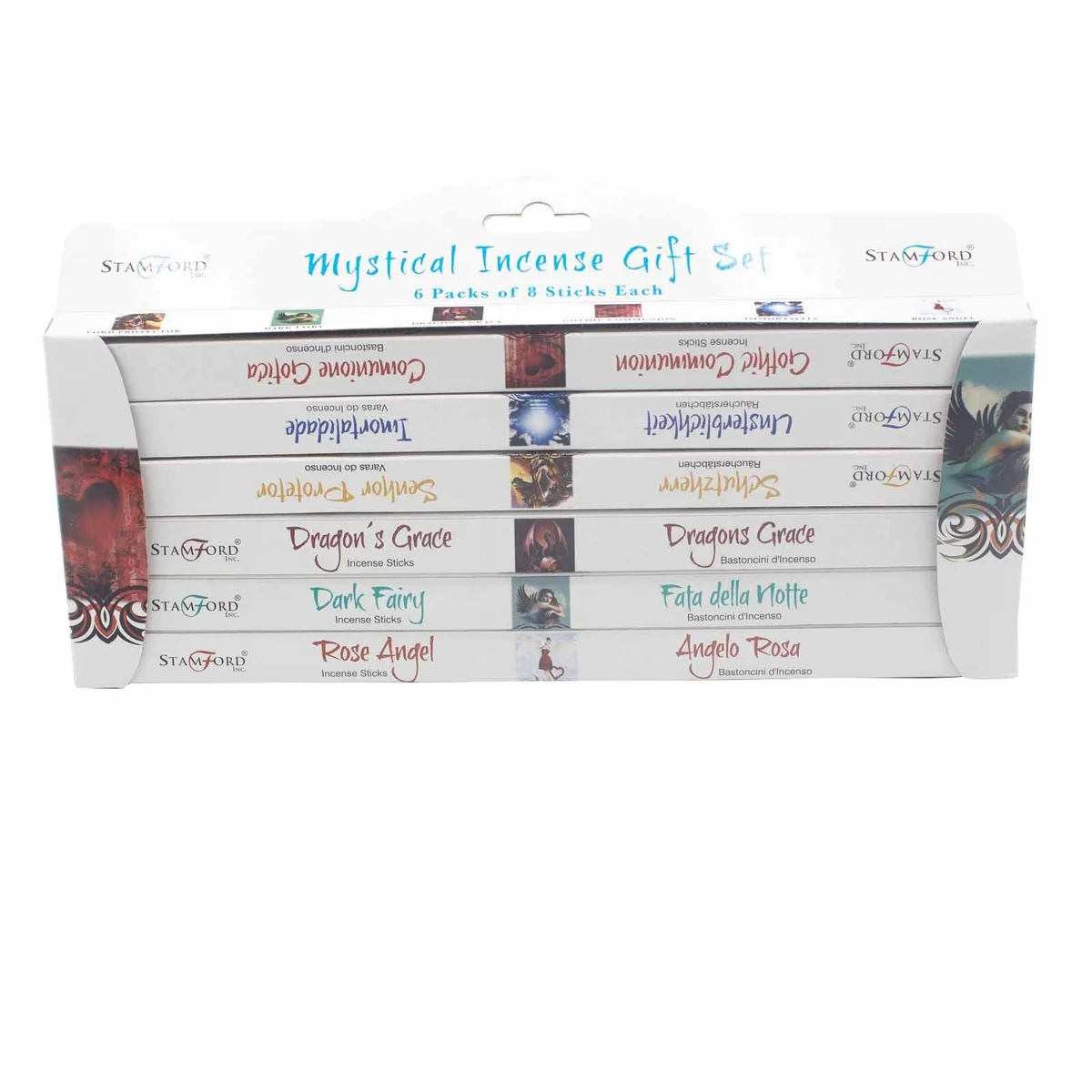 Stamford spiritual gift set arranged on a simple surface