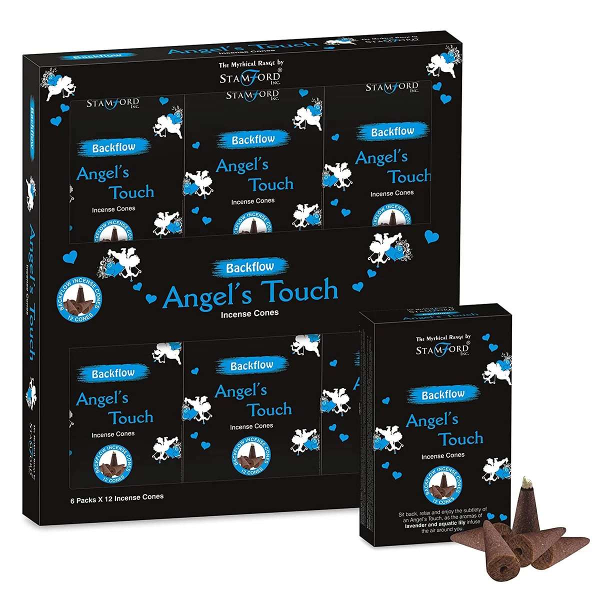 Backflow incense burner called Mythical Backflow Cones Angel Touch