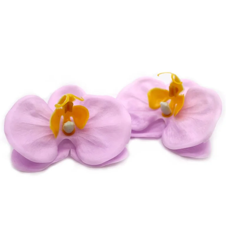 Purple soap flower shaped like a paeonia blossom, crafted soap dyed in vibrant purple