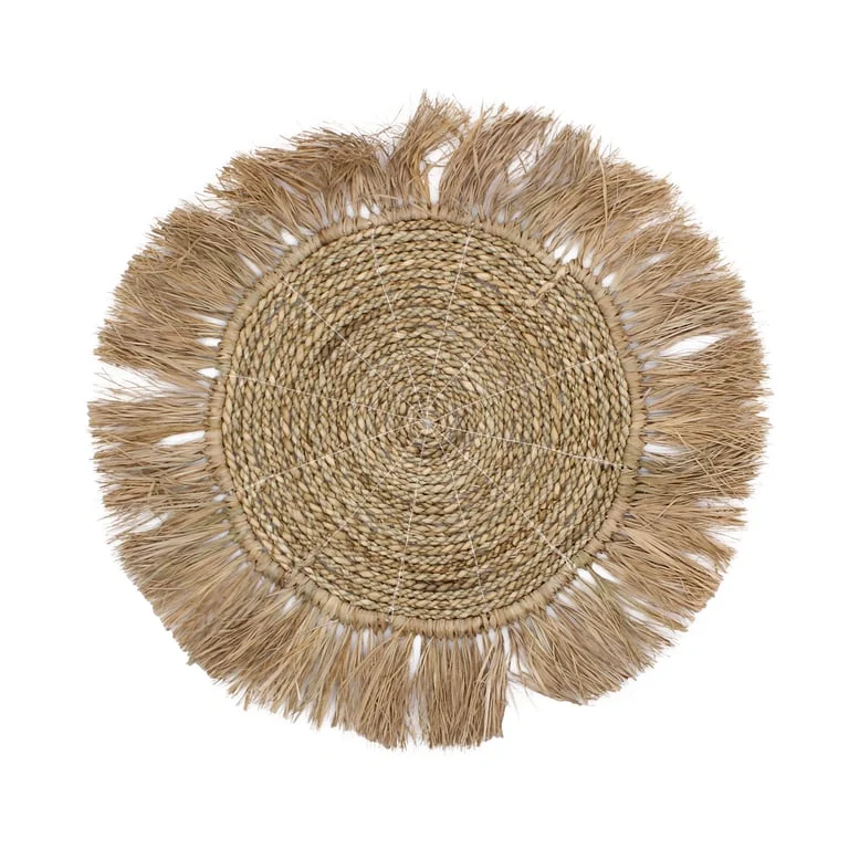 Set of six natural wall art pieces from the Abu-Abu Collection displayed together