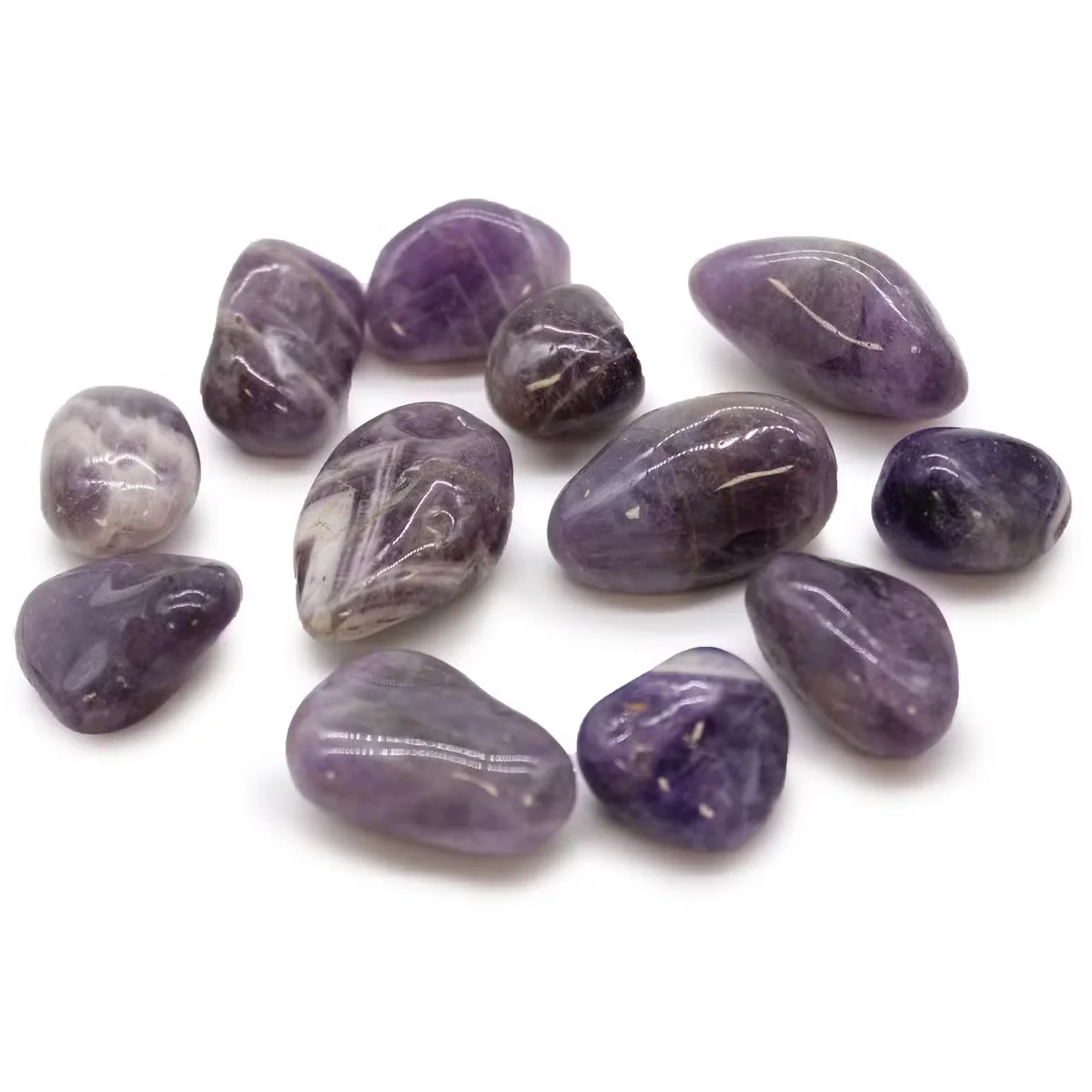 Medium amethyst tumble stones, perfect for tumble stone decor