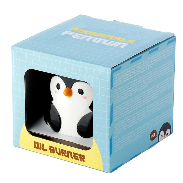 Penguin shaped ceramic fragrance burner, ceramic oil burner.
