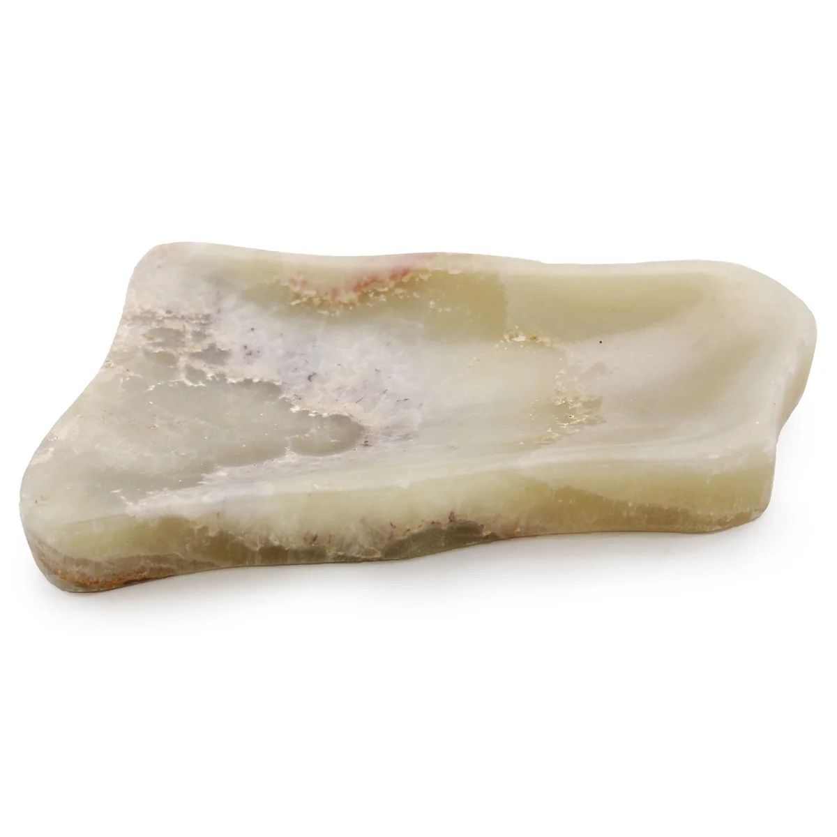 Natural honey Onxy soap dish, a stylish bath soap holder.