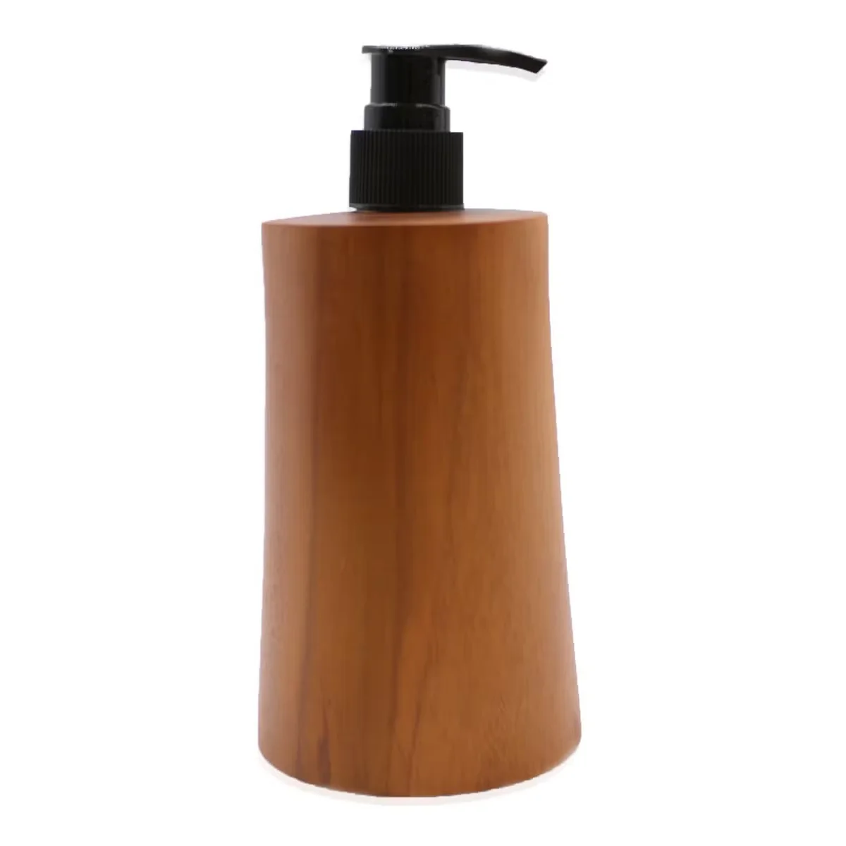 Natural teakwood tapered soap dispenser, eco friendly soap dispenser.