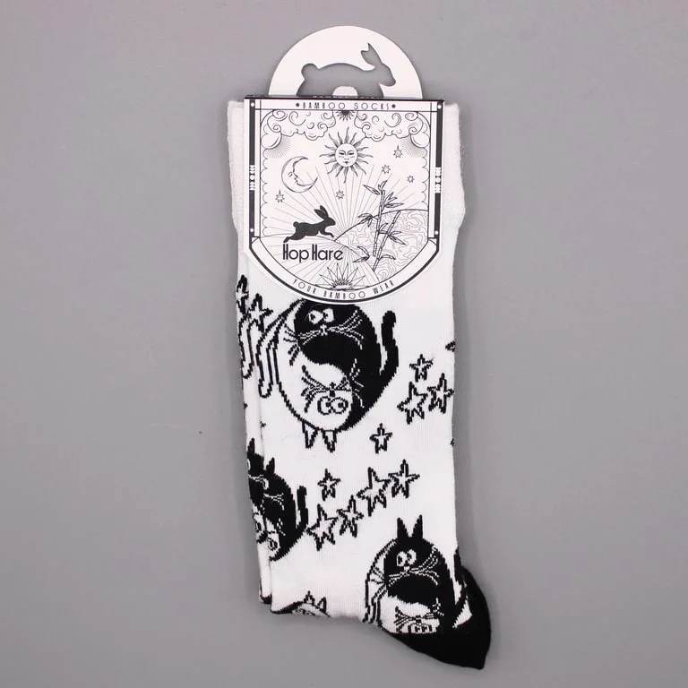 Ying Yang socks from Hop Hare, bamboo fabric, M/L size