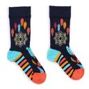 Bamboo socks (mid and large) displayed neatly.