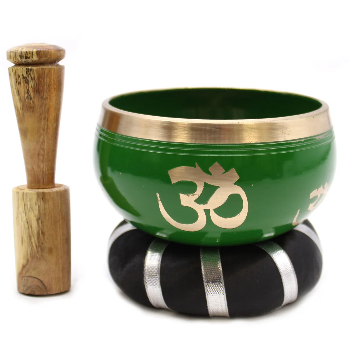 Green 10cm singing bowl with Tree of Life design.