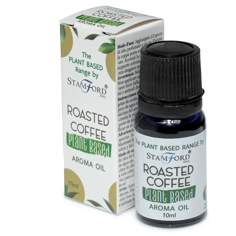 Bottle with plant based roasted coffee natural aroma oil
