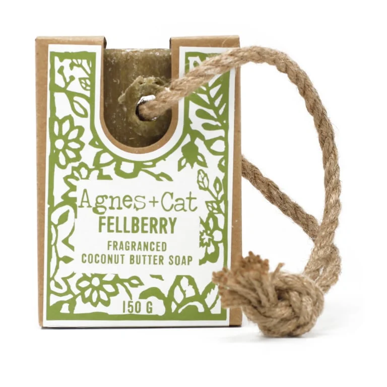 Soap on a rope from Fellberry, a bath soap on a rope.