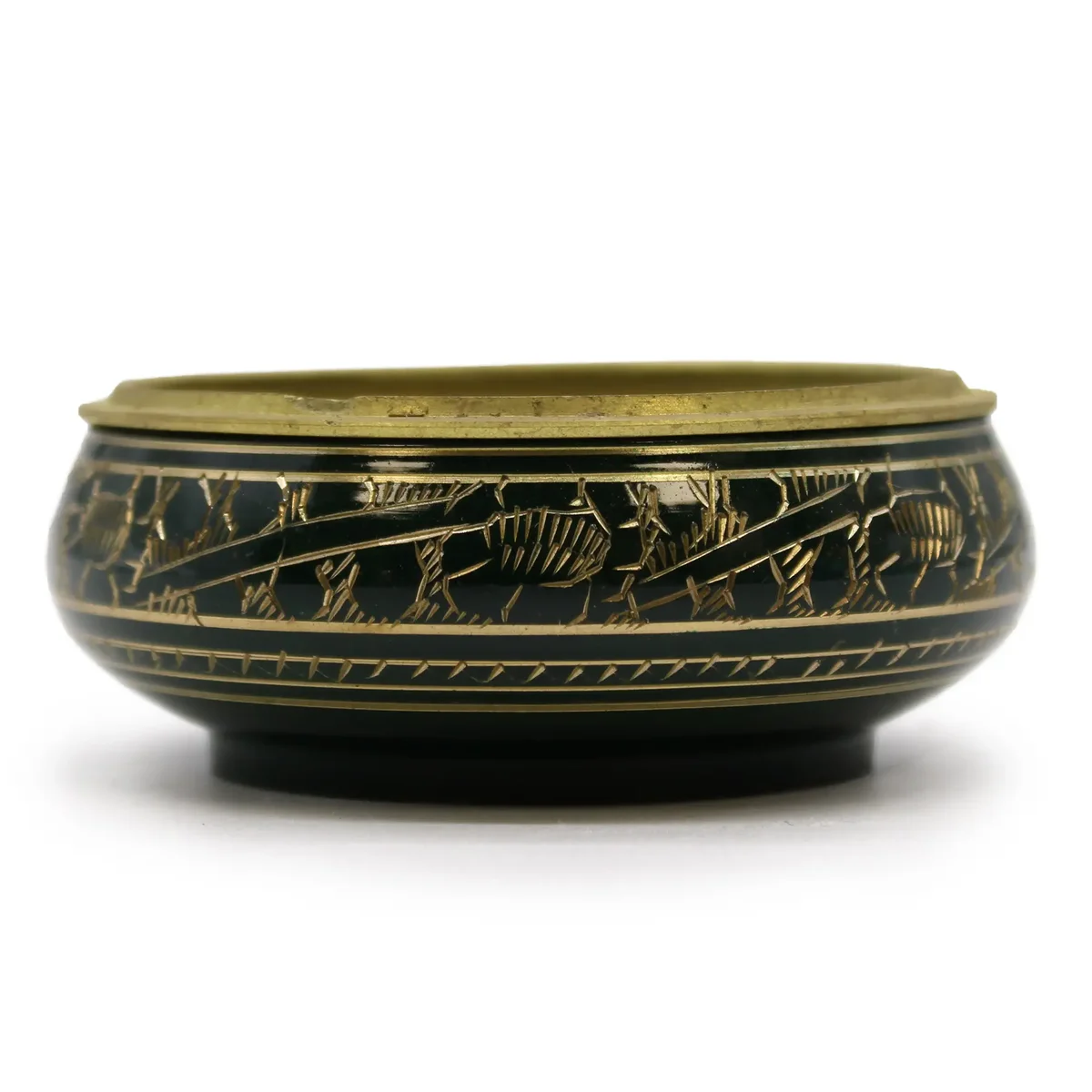 Heart-shaped chakra charcoal incense jar with decorative design for burning incense charcoal sticks