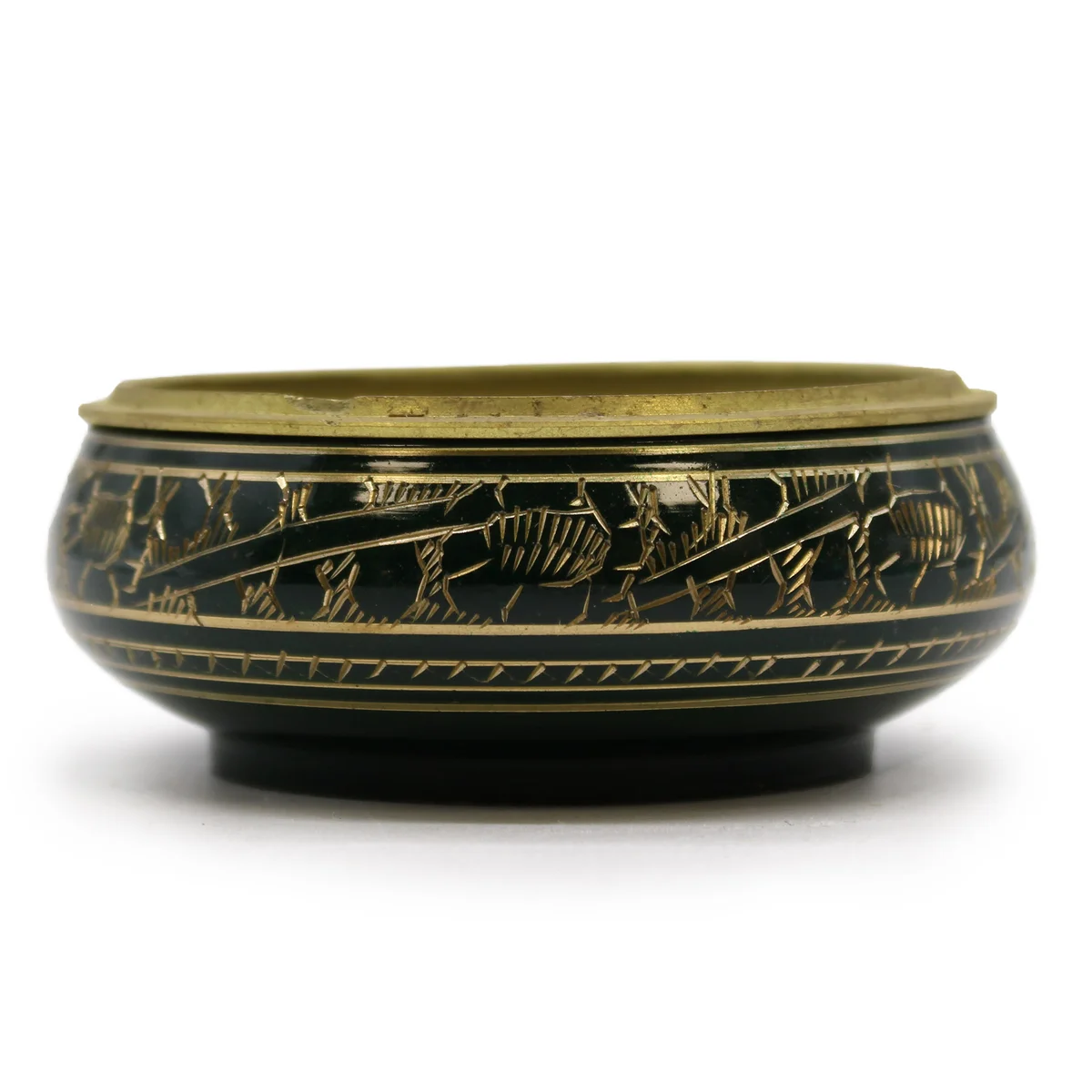 Heart-shaped chakra charcoal incense holder with vibrant colors and intricate design on a white background