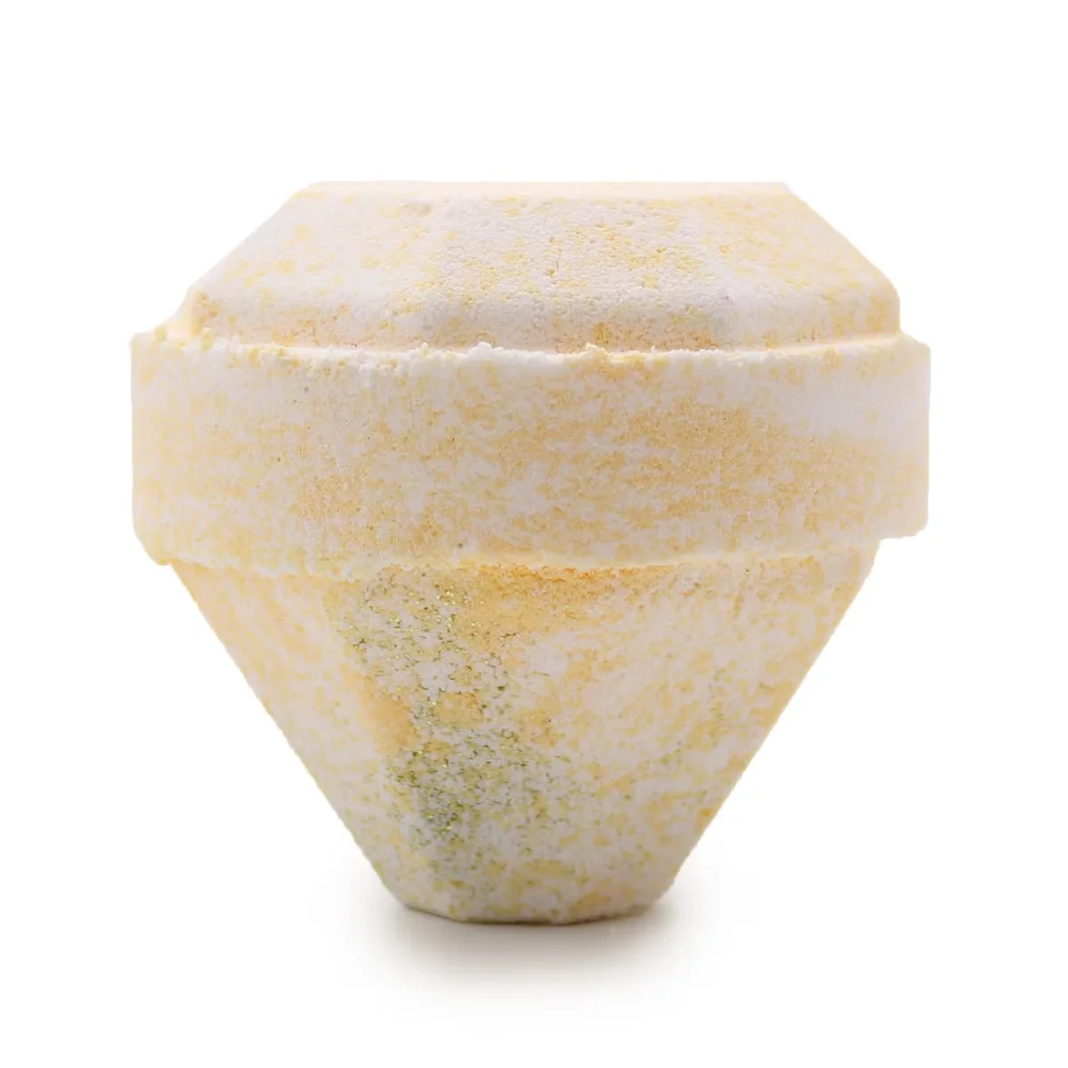 Gemstone bath bomb with sparkling crystals, presented as a bath bomb gift.