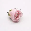 Medium rose soap flowers in pink with black rim, handcrafted.