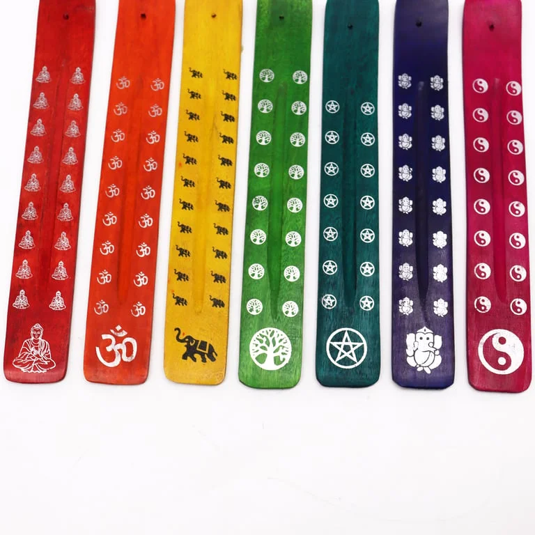 Colourful ashcatchers in assorted bright colours and designs