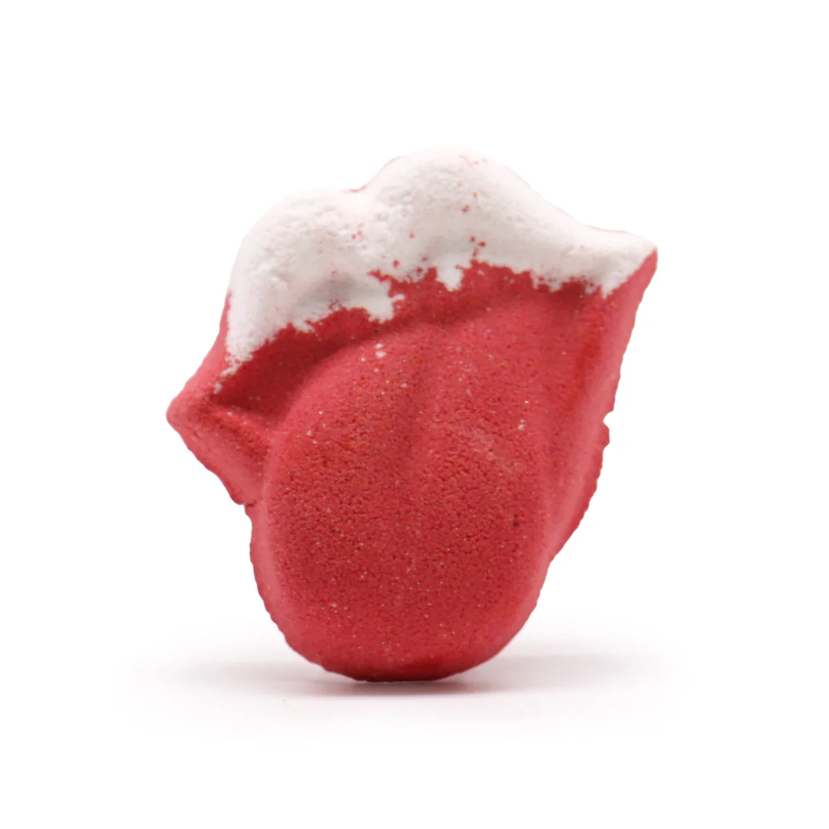 Pink lips-shaped bath bomb weighing 60g, ideal bath bomb gift for relaxing baths and pampering sessions