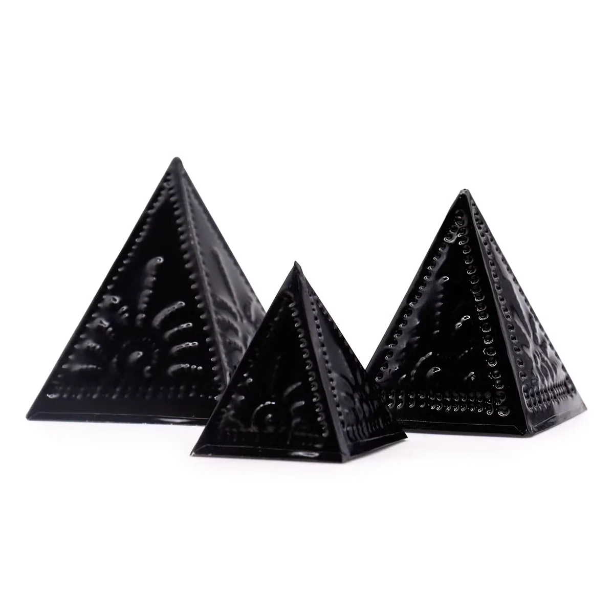 Black powder incense mould set showing multiple mould shapes for crafting incense powder designs